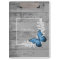 Blue Butterfly Rustic Clipboard