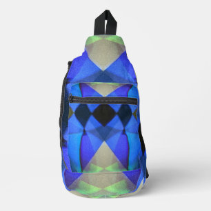 Blue Butterfly Sling Bag