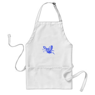 Blue Butterfly Standard Apron