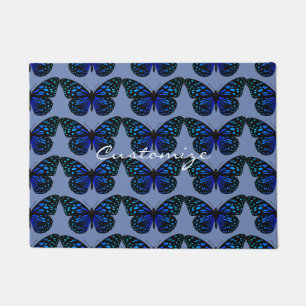 Blue Butterfly Thunder_Cove Doormat