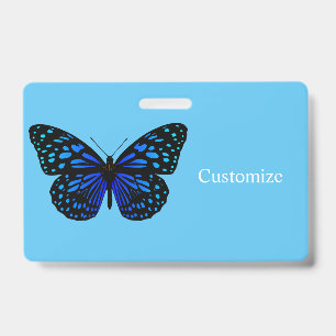 Blue butterfly Thunder_Cove ID Badge
