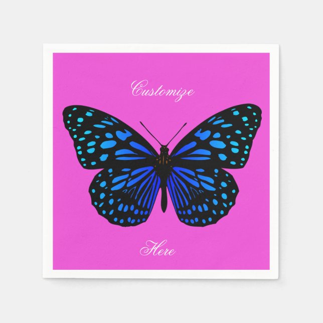 Blue Butterfly Thunder_Cove Napkin (Front)