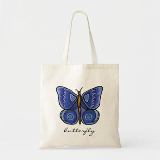 Blue Butterfly Tote Bag