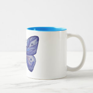 Blue Butterfly Watercolor  325 ml  Two-Tone Mug