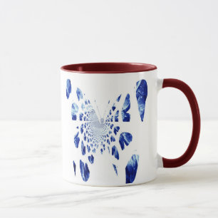 Blue Butterfly Wings Mug