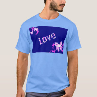 Blue butterfly with purple love T-Shirt
