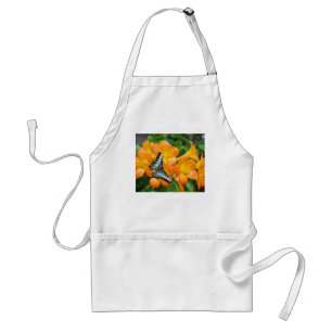 Blue butterfly with Tropical Rhododendron Standard Apron