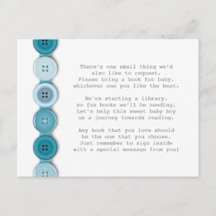 Blue Button Insert card