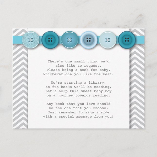 Blue Button Insert card (Front)
