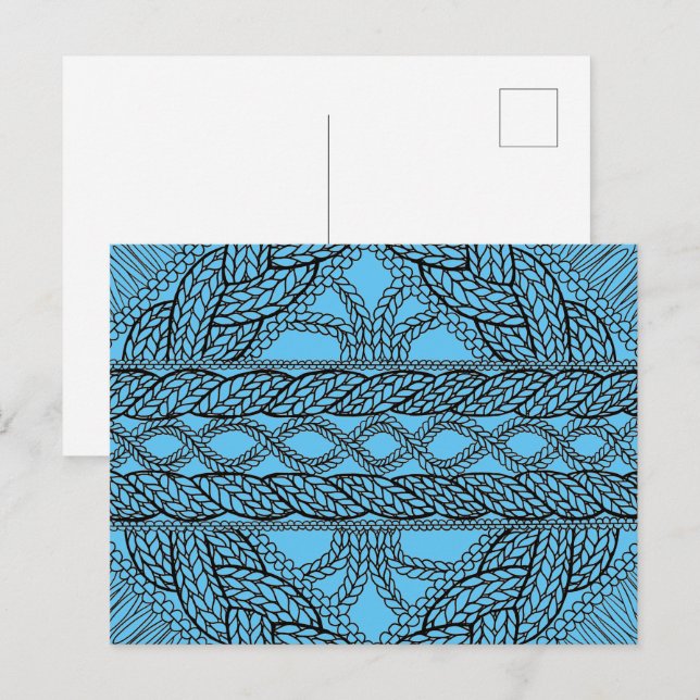 BLUE CABLE KNIT Postcard II (Front/Back)