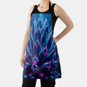 Blue-Cactus Apron