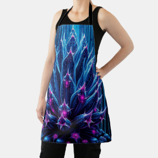 Blue-Cactus Apron