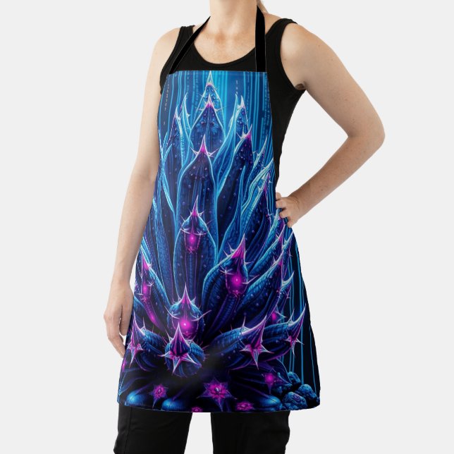Blue-Cactus Apron (Insitu)