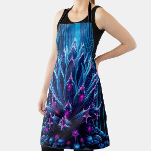 Blue-Cactus Apron