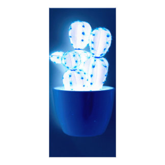 Blue cactus rack card