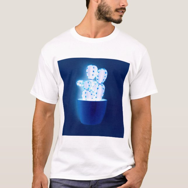 Blue cactus T-Shirt (Front)