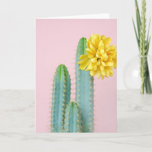 Blue Cactus Trio Card