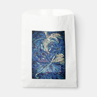 Blue cake favour bag