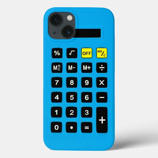 Blue Calculator with Keypad Case-Mate iPhone Case (Back)