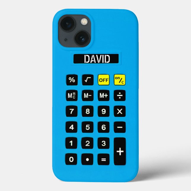 Blue Calculator with Keypad  Case-Mate iPhone Case (Back)