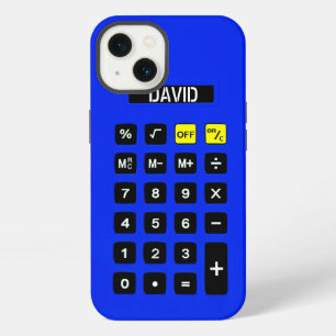 Blue Calculator with Keypad iPhone 13 Case