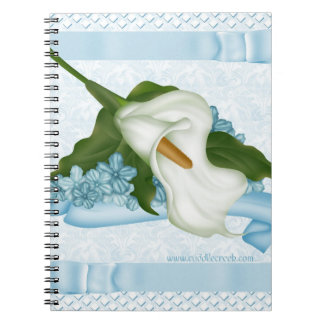 Blue Calla Lily Notebook