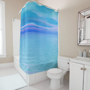 Blue Calm Ocean Shower Curtain