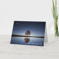 Blue Calm Water Tree of Life Deepest Sympathy