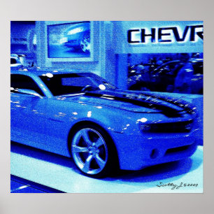 "Blue Camaro" © 2009 S.J. Poster