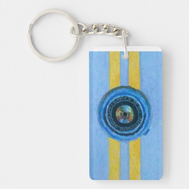 Blue Camera Key Ring (Front)