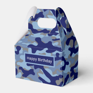 Blue Camo Favour Box