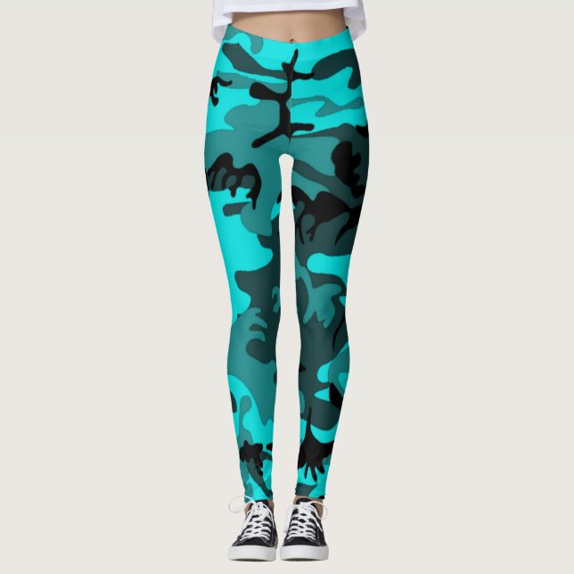 Blue camo legging (Front)