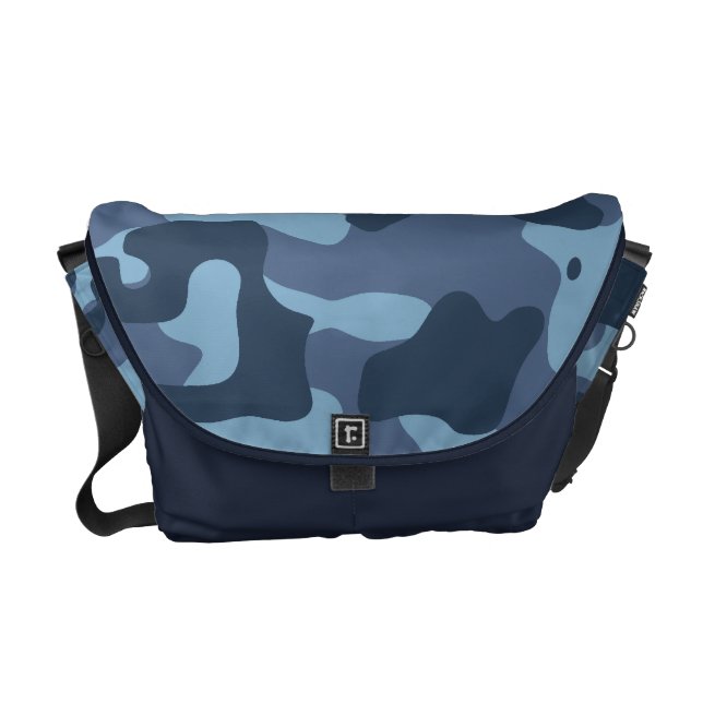 BLUE CAMO MESSENGER BAG (Front)