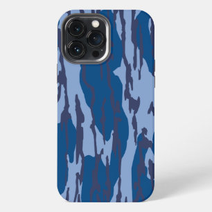 Blue Camo Military Pattern Blue Camouflage iPhone 13 Pro Max Case