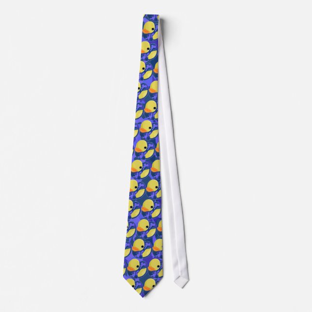 Blue Camo Rubber Ducky Tie (Front)