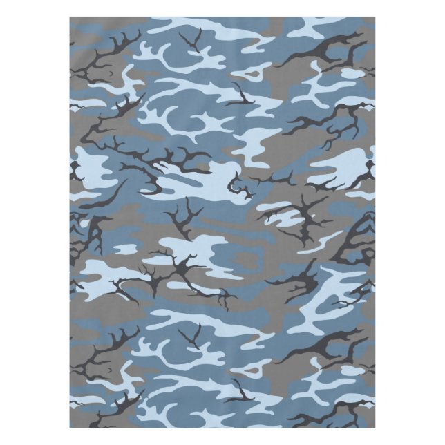 Blue Camo Tablecloth (Front)