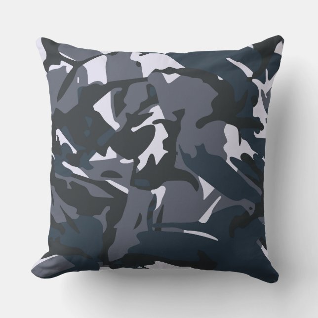 Blue Camou  Cushion (Front)