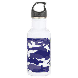 Blue Camouflage 532 Ml Water Bottle
