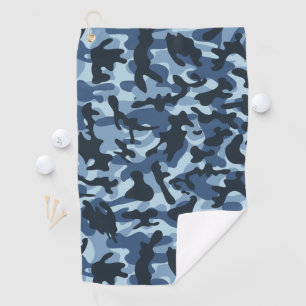 Blue Camouflage  Golf Towel
