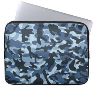 Blue Camouflage Laptop Sleeve
