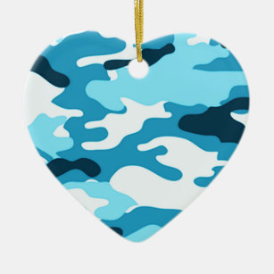 Military Blue Camo Christmas Tree Decorations Ornaments Zazzle