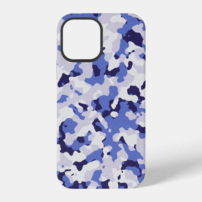 Blue camouflage pattern Case-Mate iPhone case (Back)
