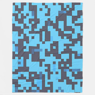 Blue Camouflage Rug Fleece Blanket
