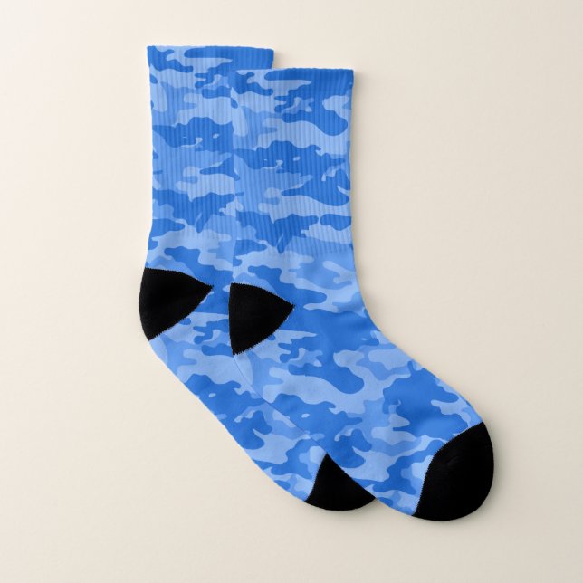 Blue Camouflage Socks (Pair)