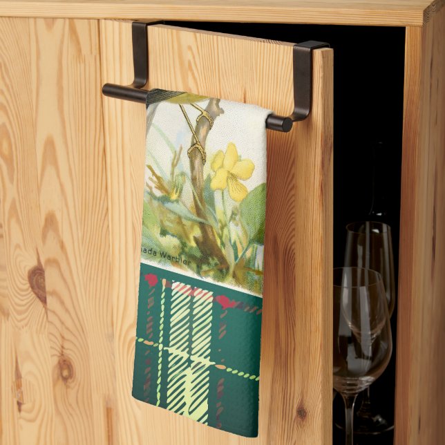 Blue Canada Warbler Tea Towel (Thirds Fold)