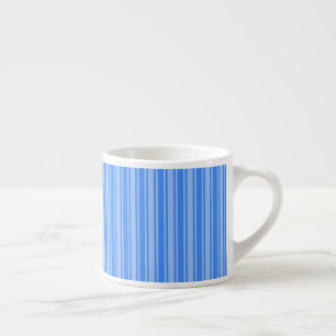 Blue candy stripes espresso cup