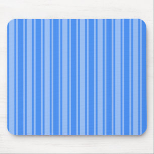Blue candy stripes mouse pad