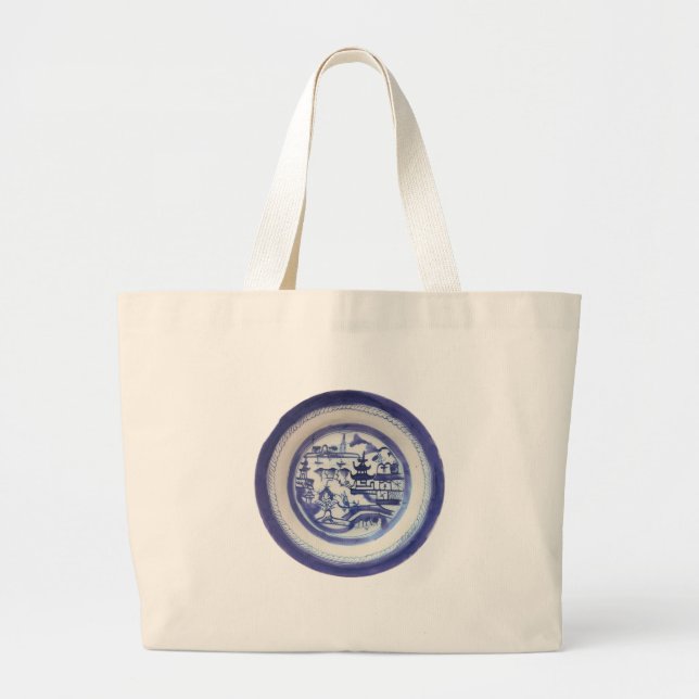 Blue Canton Tote Bag (Front)