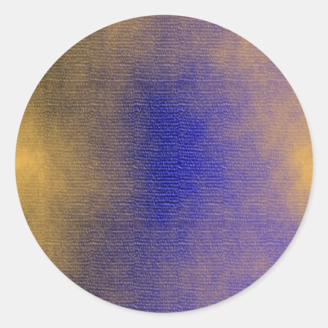 Blue Canvas Classic Round Sticker (Front)