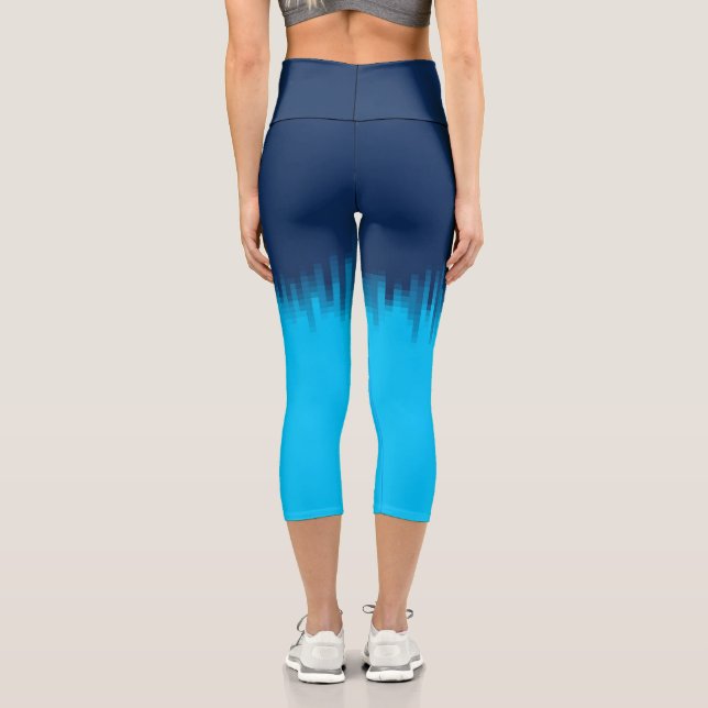 Blue  capri leggings (Back)